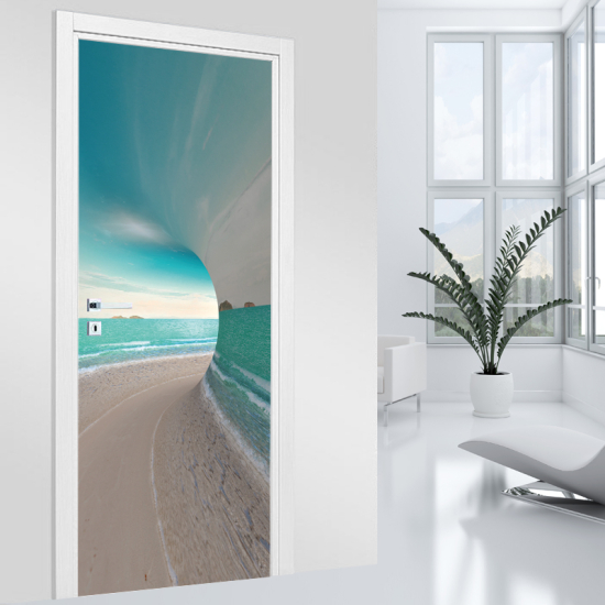 Door Sticker - Decal - Sea design