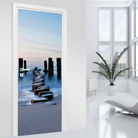 Door Sticker - Decal - Sea view