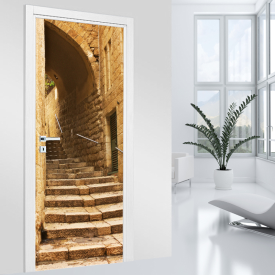 Door Sticker - Decal - Stairs