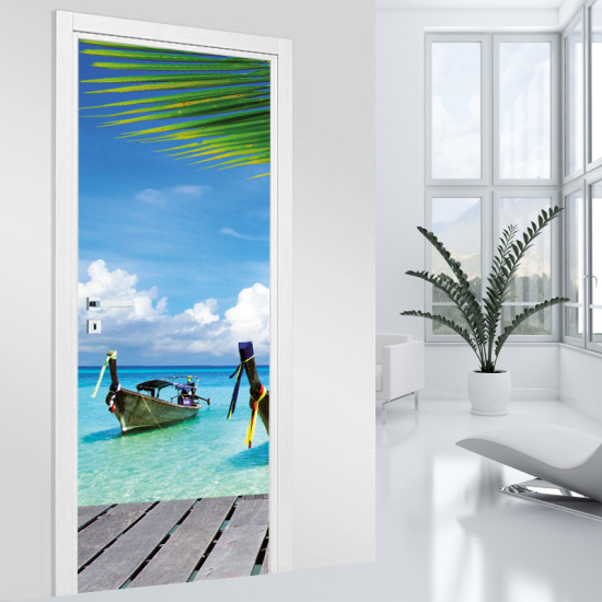 Door Sticker - Decal - Thailand Boats