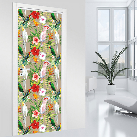 Door Sticker - Decal - Tropical