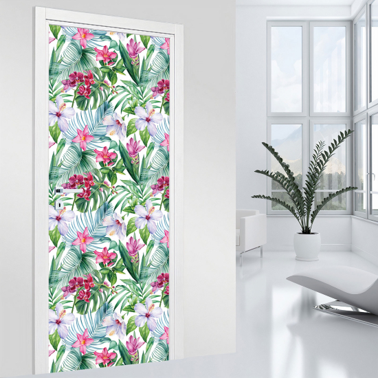 Door Sticker - Decal - Tropical