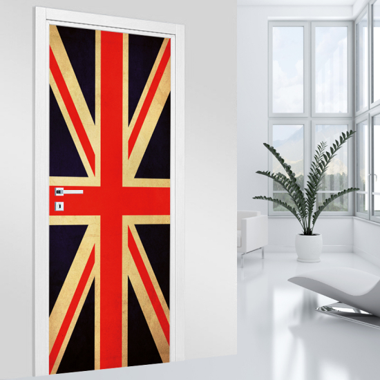 Door Sticker - Decal - UK Flag