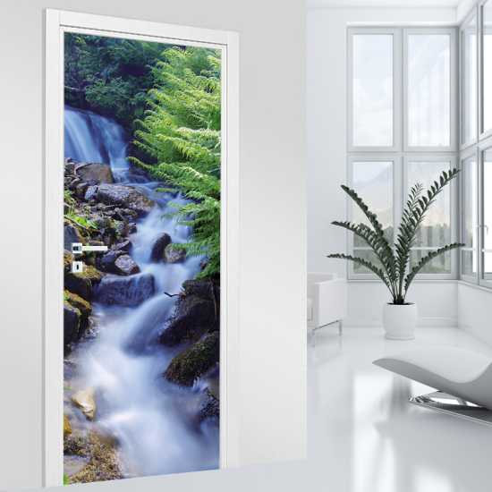 Door Sticker - Decal - Waterfall