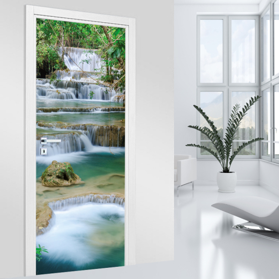 Door Sticker - Decal - Waterfalls