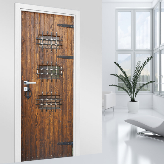 Door Sticker - Decal - Wood