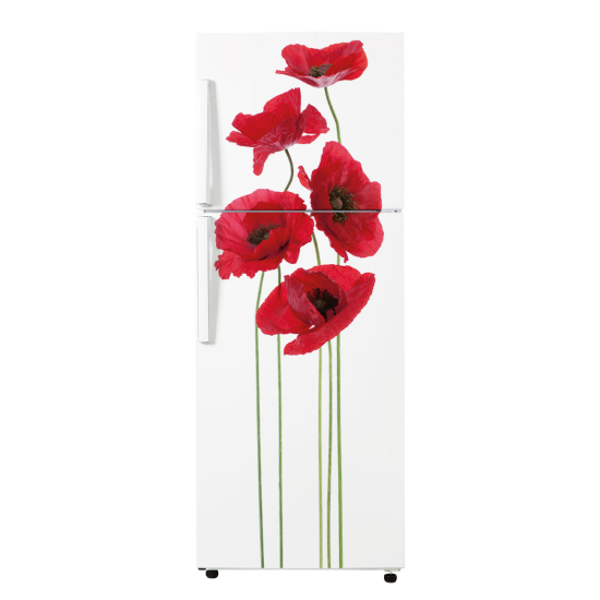 Fridge Sticker - Poppies