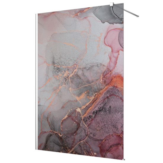 Frosted glass stickers for shower screens and windows - Marbled Effect