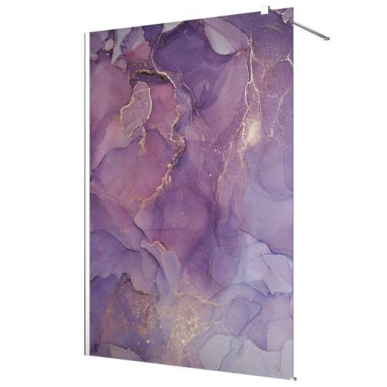 Frosted glass stickers for shower screens and windows - Marbled effect