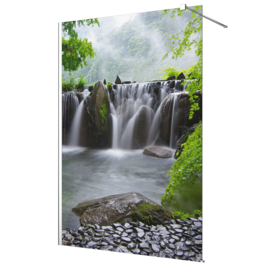 Frosted glass stickers for shower screens and windows - Waterfalls