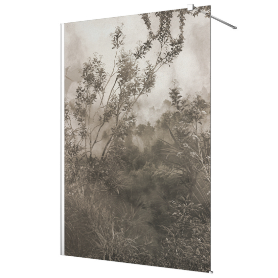 Frosted glass stickers for shower screens and windows - Wild Plants