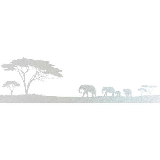 Frosted Window Glass Sticker - Africa