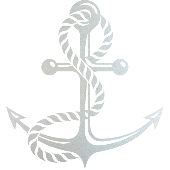 Frosted Window Glass Sticker - Anchor