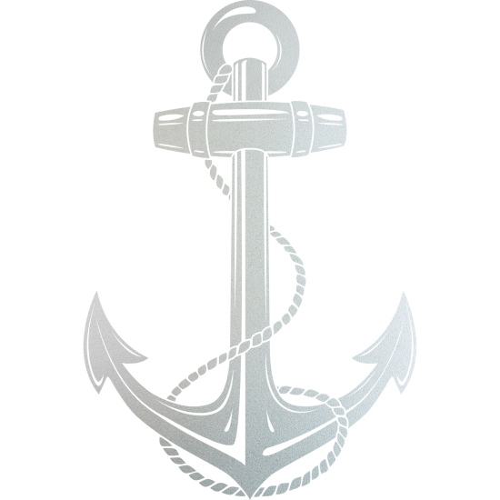 Frosted Window Glass Sticker - Anchor