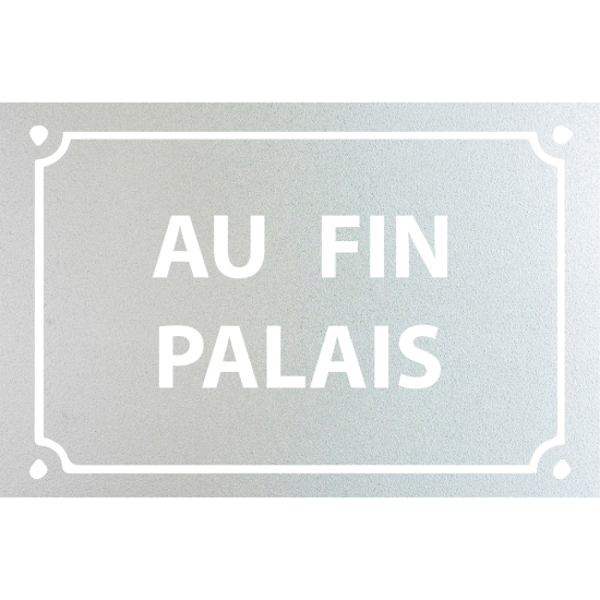 Frosted Window Glass Sticker - At the fine palace