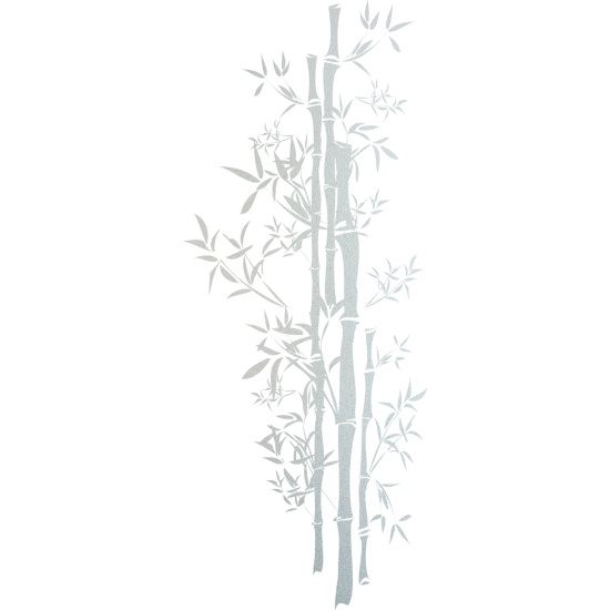 Frosted Window Glass Sticker - Bamboo