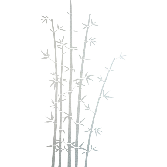 Frosted Window Glass Sticker - Bamboo