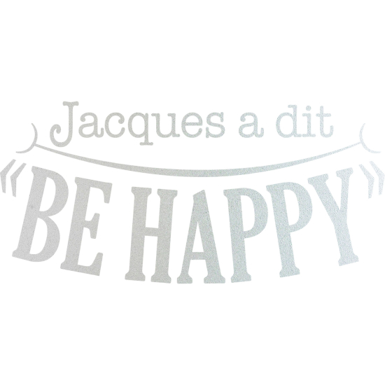 Frosted Window Glass Sticker - Be Happy Quote