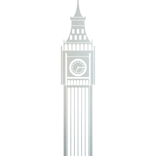 Frosted Window Glass Sticker - Big Ben