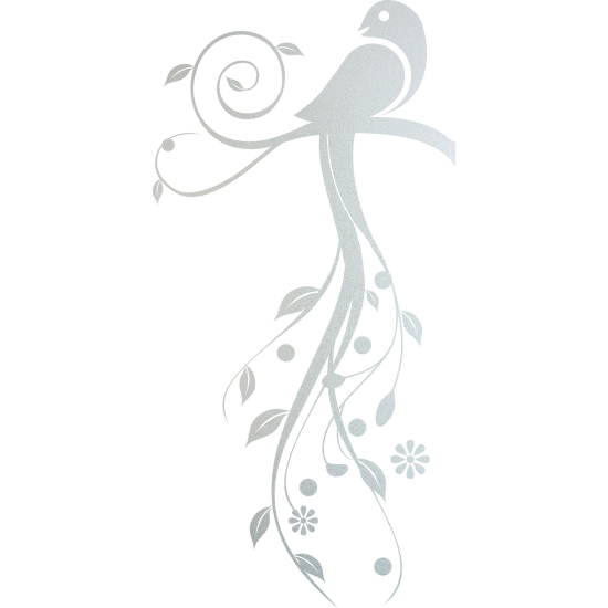 Frosted Window Glass Sticker - Bird