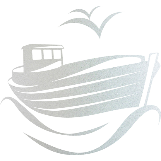 Frosted Window Glass Sticker - Boat