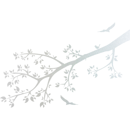 Frosted Window Glass Sticker - Branch