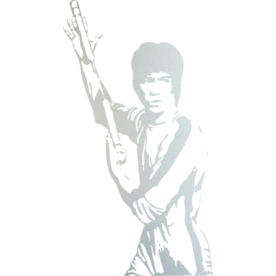 Frosted Window Glass Sticker - Bruce Lee