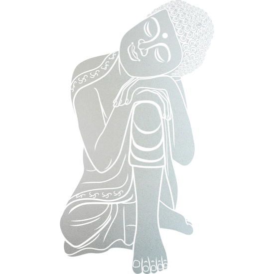 Frosted Window Glass Sticker - Buddha