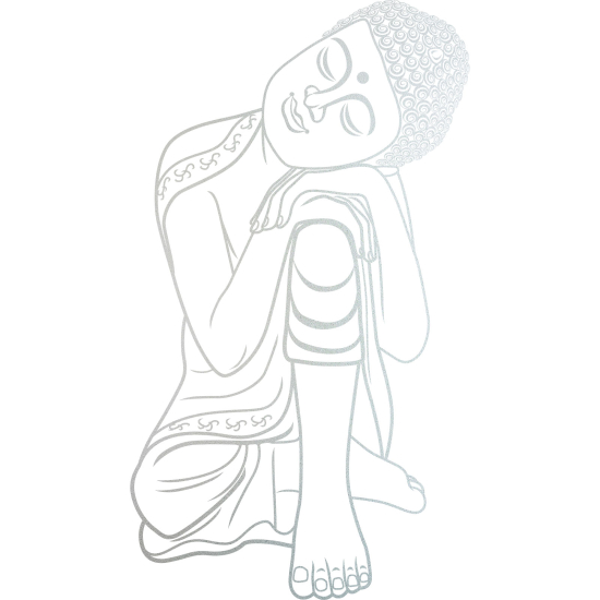 Frosted Window Glass Sticker - Buddha