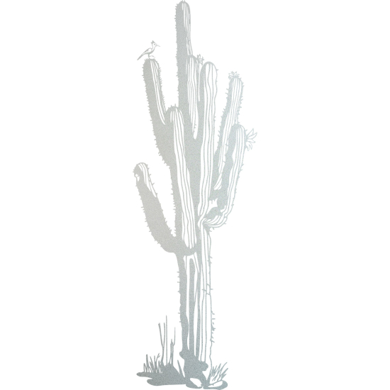 Frosted Window Glass Sticker - Cactus