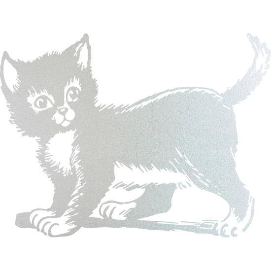 Frosted Window Glass Sticker - Cat