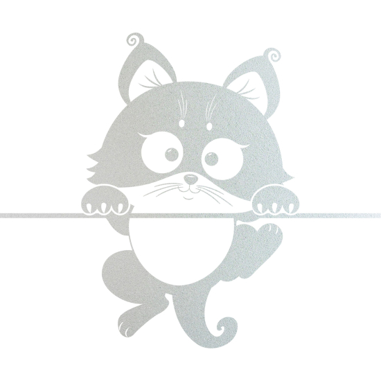 Frosted Window Glass Sticker - Cat