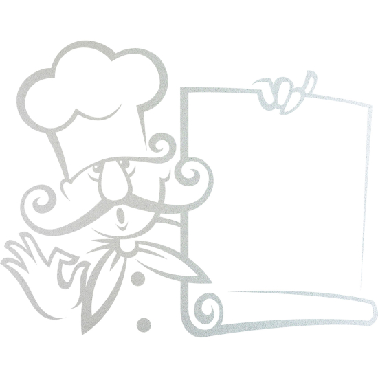 Frosted Window Glass Sticker - Chef's Set Ofchen