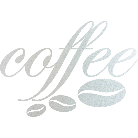 Frosted Window Glass Sticker - Coffee