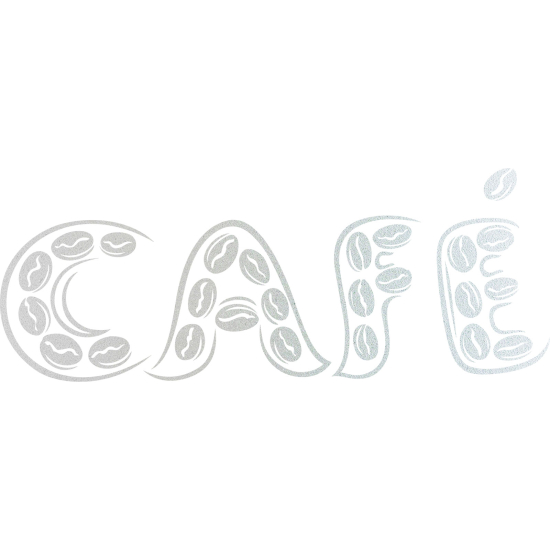 Frosted Window Glass Sticker - Coffee