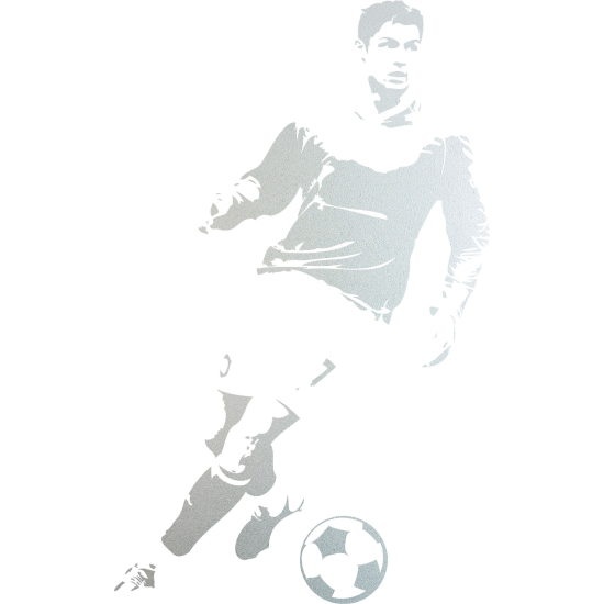 Frosted Window Glass Sticker - Cristiano Ronaldo