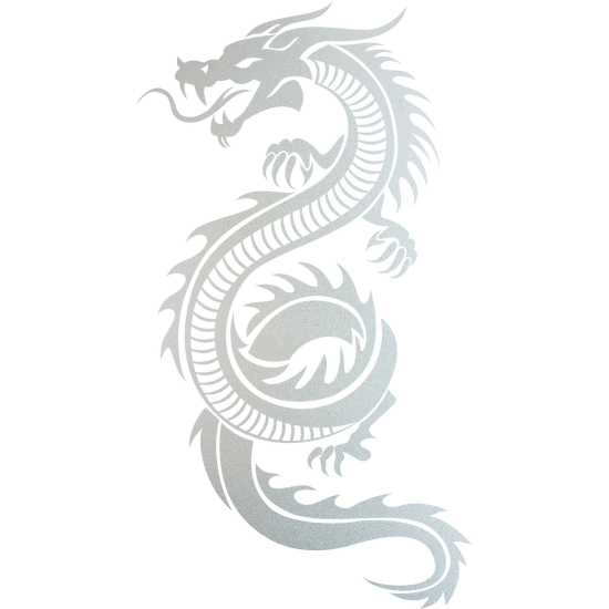 Frosted Window Glass Sticker - Dragon