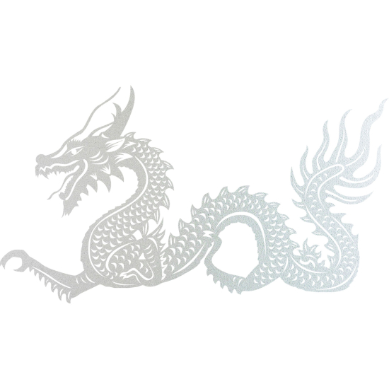 Frosted Window Glass Sticker - Dragon