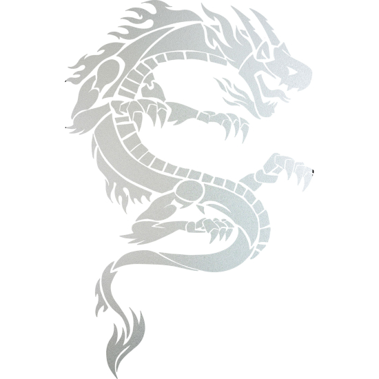 Frosted Window Glass Sticker - Dragon