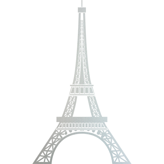 Frosted Window Glass Sticker - Eiffel Tower