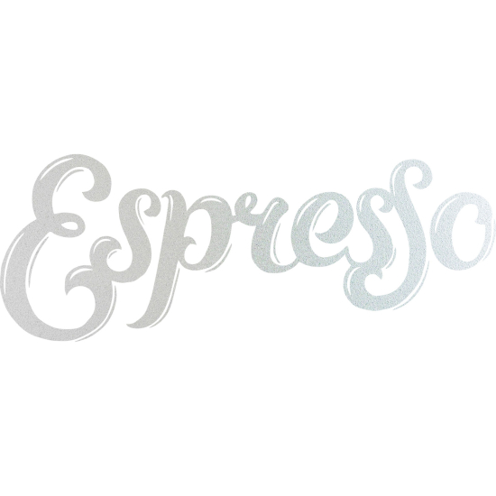 Frosted Window Glass Sticker - Espresso