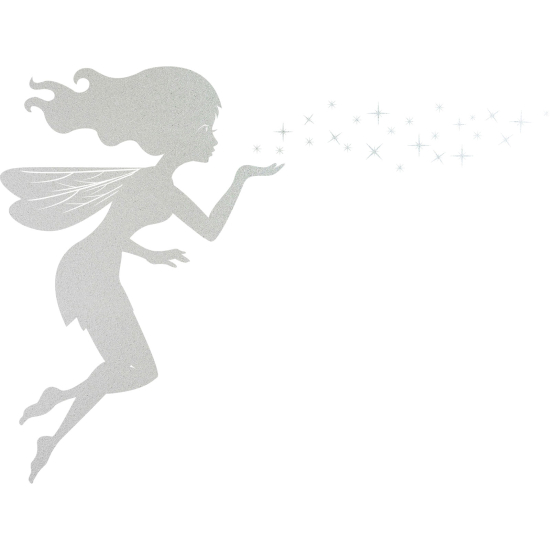 Frosted Window Glass Sticker - Fairy