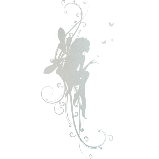 Frosted Window Glass Sticker - Fairy Butterflies