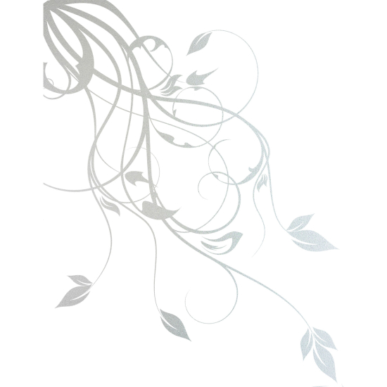 Frosted Window Glass Sticker - Floral branch