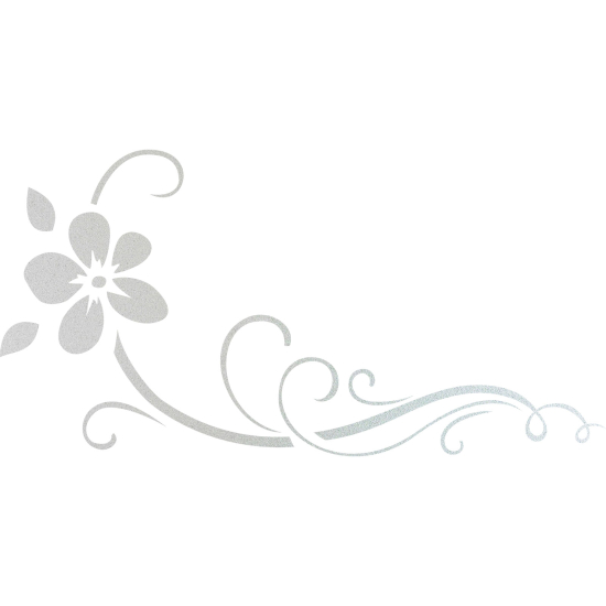 Frosted Window Glass Sticker - Floral branch