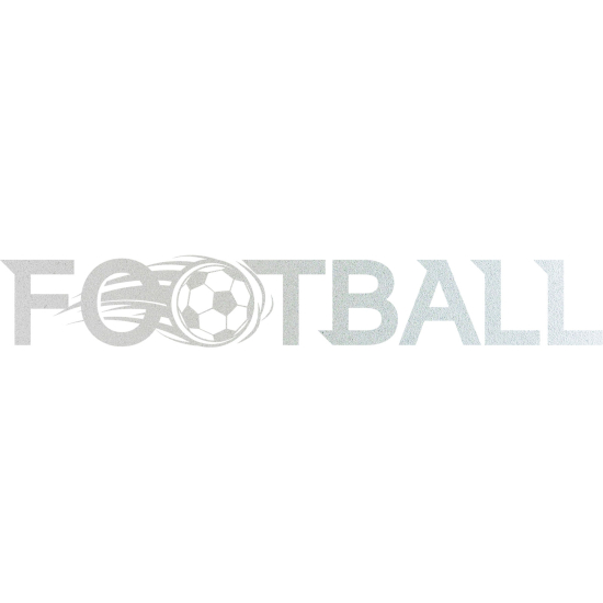 Frosted Window Glass Sticker - Football