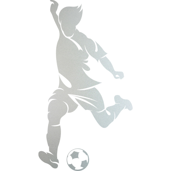 Frosted Window Glass Sticker - Footballer