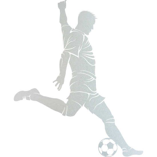 Frosted Window Glass Sticker - Footballer