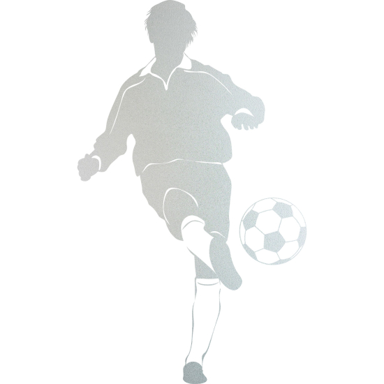 Frosted Window Glass Sticker - Footballer