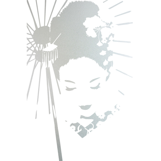 Frosted Window Glass Sticker - Geisha